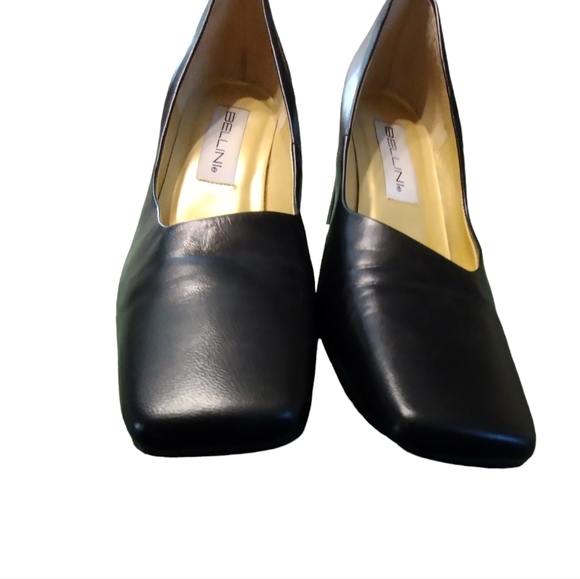 ♥️ 💙 Women's Vintage Bellini Black Leather Margie Size 8M - Picture 2 of 7